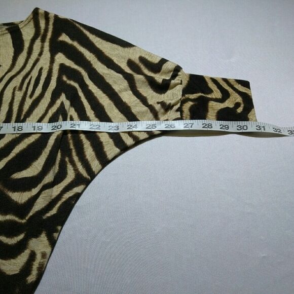 Teenbell Top Brown Tan Tiger Print Stripes - Picture 8 of 8